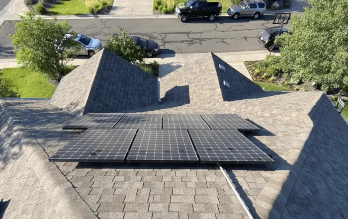 Solar panels that have been removed and reinstalled by Vanguard Solar.