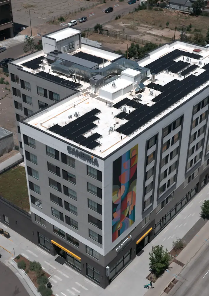 Cambria Hotel Commercial Solar Project in Denver Cambria Hotel Commercial Solar Project in Denver